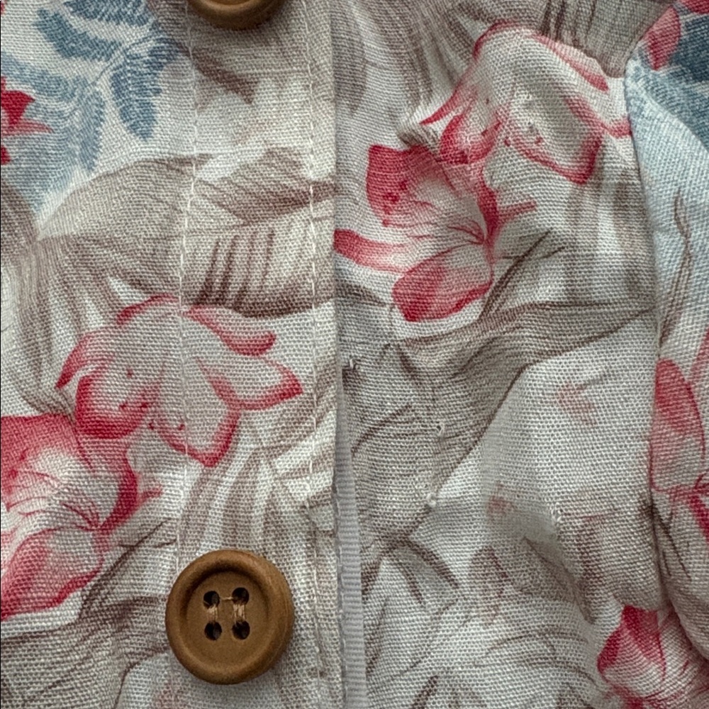 Dog Apparel Clothing Tommy Bahama Floral Print Tan Blue Pink XL - Picture 6 of 6